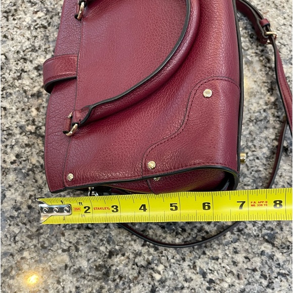 ⭐️Rare⭐️ Coach Willow Floral Mercer Satchel 24 in grain leather. Burgundy. New! - Picture 14 of 14